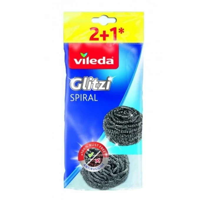 Ατσάλινα Σφουγγαράκια Vileda Glitzi Spiral 3 τεμ.