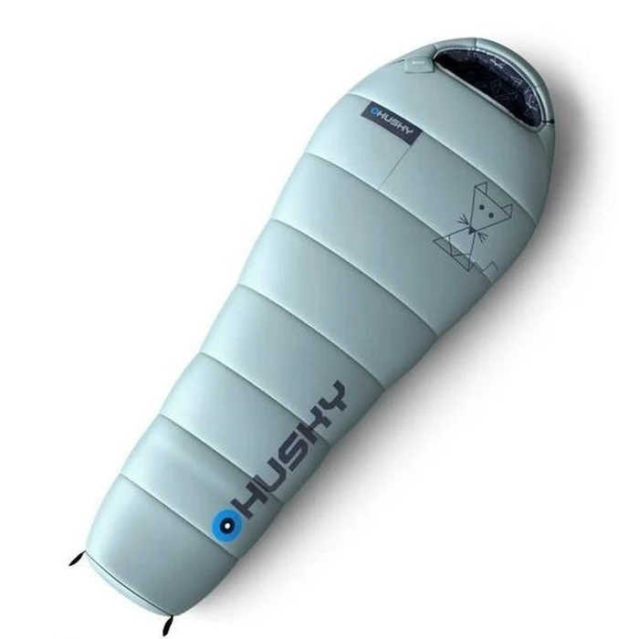 Husky Kids Mystic Children's Sleeping Bag, 145 cm, Light Blue
