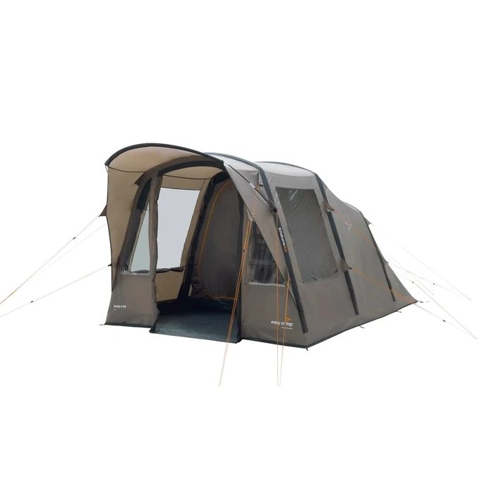 Easy Camp Senja 4 Air Brown Tunnel Tent – 4 Person Inflatable (Air Tube) Tent
