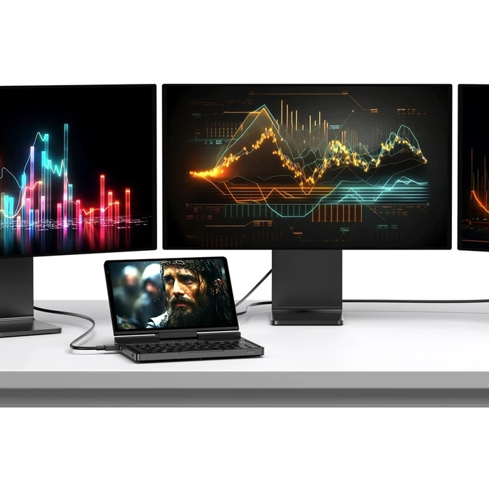 GPD Pocket 4 - , 8.8" WQXGA (2560x1600) Touch 144Hz IPS x360(Ryzen 7 8840U/ 16GB DDR5/ 1TB NVMe SSD/ Radeon 780M, Windows 11) (US Keyboard)