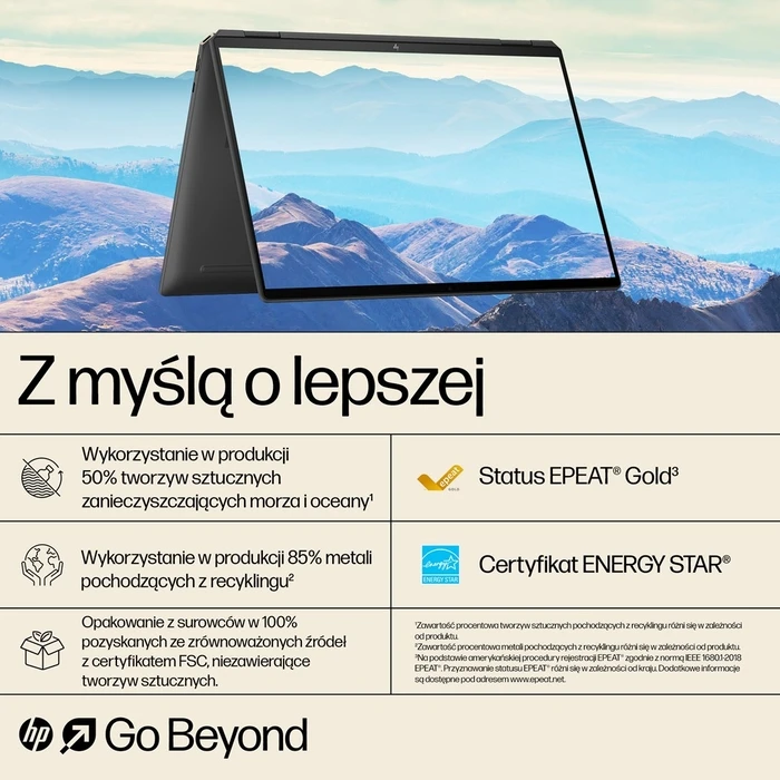 HP Spectre x360 16-aa0233nw — HP Spectre x360 16" 2‑σε‑1 (Intel Core Ultra 7 155H, 16GB LPDDR5x, 1TB SSD, NVIDIA GeForce RTX 4050, 3K OLED αφής, Wi‑Fi 7, Windows 11 Pro) — Μαύρο (US Keyboard)