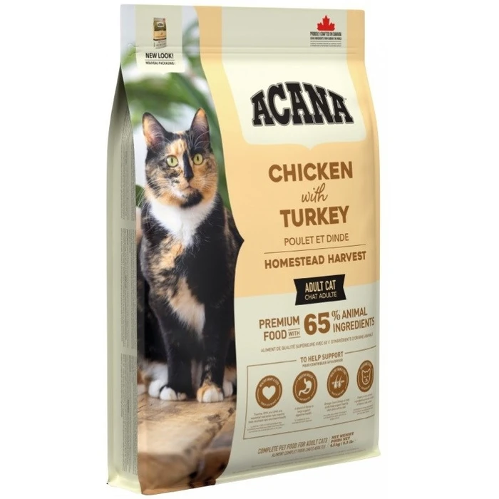 ACANA Homestead Harvest ξηρή τροφή για γάτες - 4,5 kg