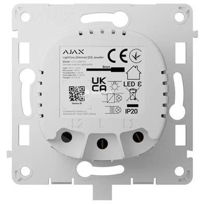 AJAX LightCore Dimmer κατακόρυφο (λευκό)