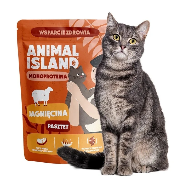 ANIMAL ISLAND Mono Lamb - Υγρή τροφή για γάτες - 100 g