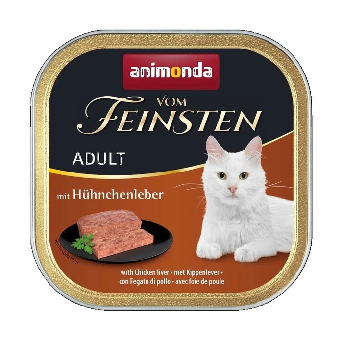 ANIMONDA Vom Feinsten Adult Chicken liver - Υγρή Τροφή για Γάτες 100 g