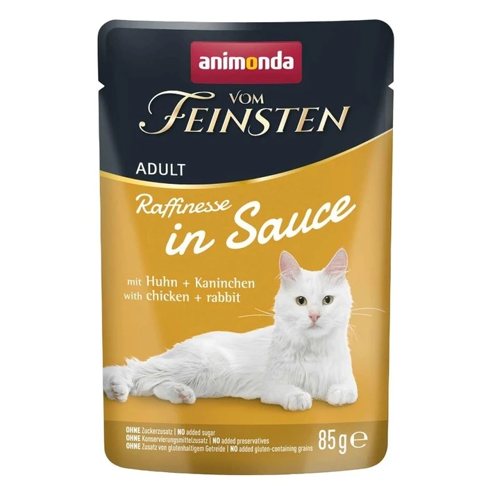 ANIMONDA Vom Feinsten Raffinesse in sauce Chicken with rabbit - Wet cat food - 85 g