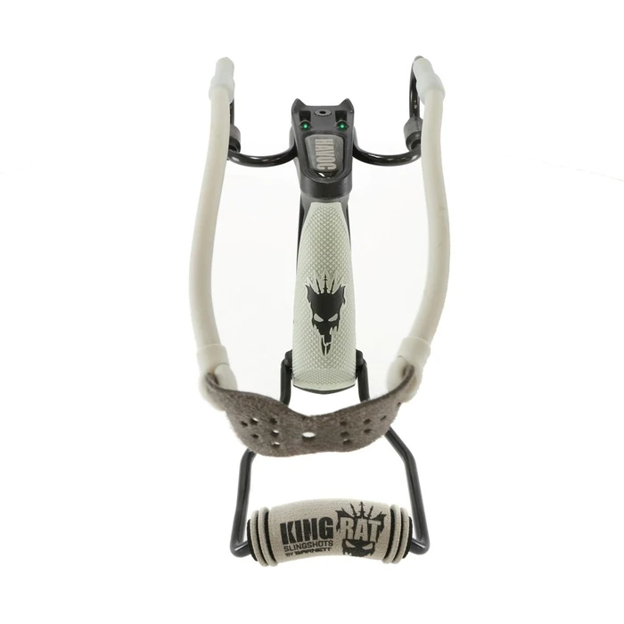 Barnett King Rat Havoc Slingshot with Wrist Rest and Magnum Power Bands (Black/Grey)