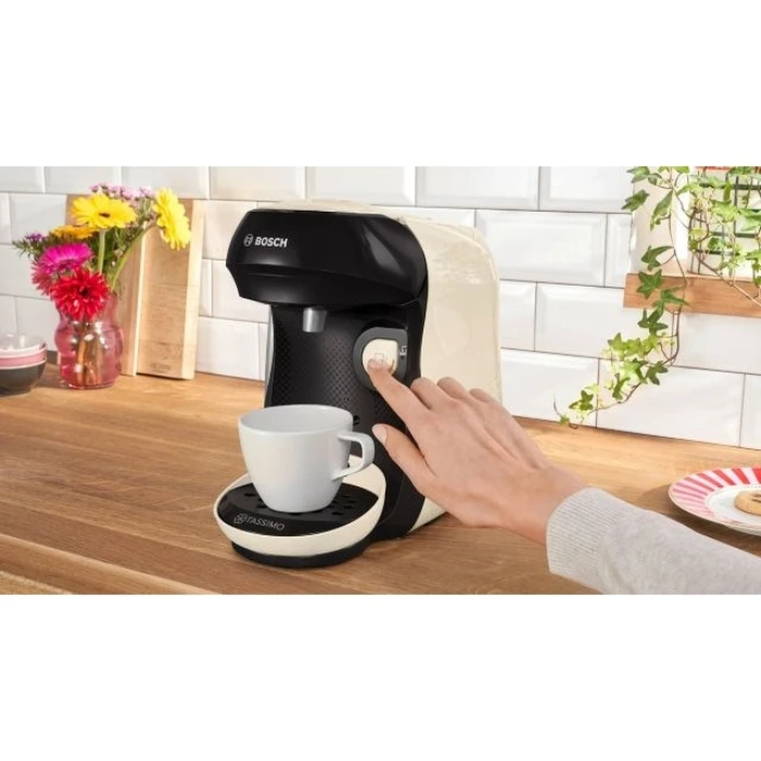 BOSCH TTAS107E - Καφετιέρα κάψουλας TASSIMO (Λευκό/Μαύρο)