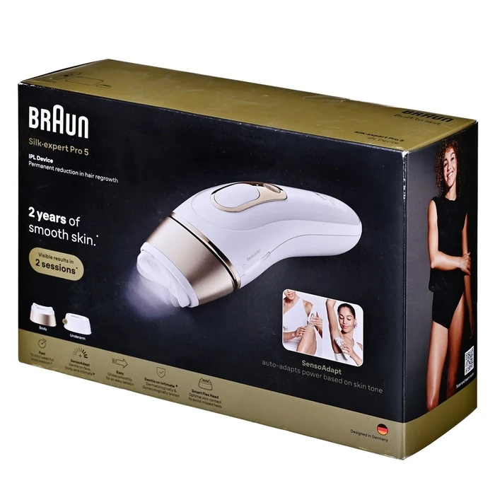Braun Silk-expert Pro 5 PL5210 IPL Συσκευή Αποτρίχωσης - Λευκό / Χρυσό