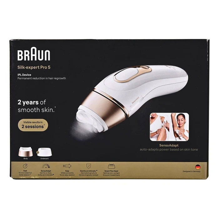 Braun Silk-expert Pro 5 PL5210 IPL Συσκευή Αποτρίχωσης - Λευκό / Χρυσό
