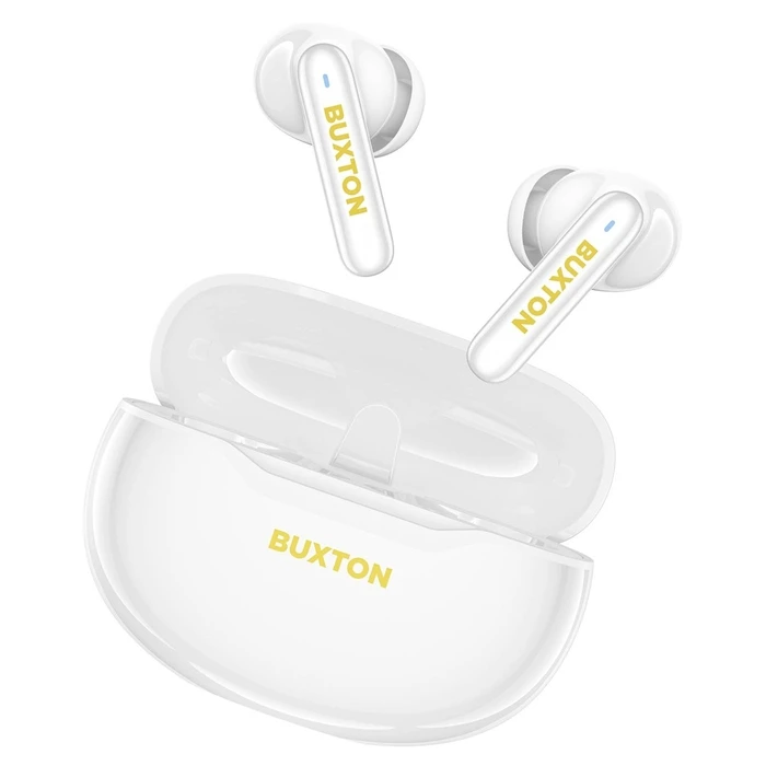 Buxton BTW 7200 White Tuya - Ασύρματα in-ear ακουστικά με θήκη φόρτισης, λευκό