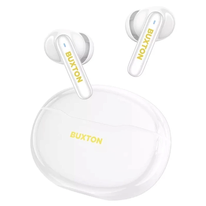 Buxton BTW 7200 White Tuya - Ασύρματα in-ear ακουστικά με θήκη φόρτισης, λευκό
