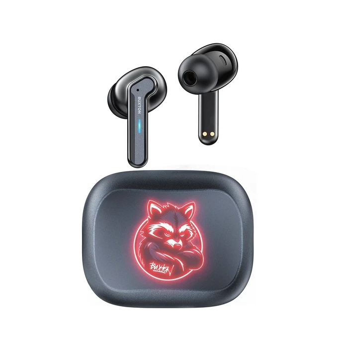 Buxton BTW 8200 Racoon - In-ear Wireless Earphones with Charging Case (White)