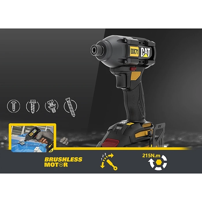 CAT DX71B Cordless Impact Driver (Body Only - Battery Not Included)