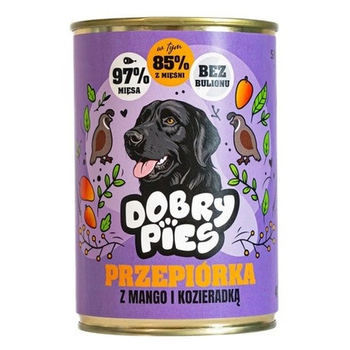 DOBRY PIES Βοδινό με Jerusalem artichoke και δεντρολίβανο - υγρή τροφή για σκύλους - 400 g
