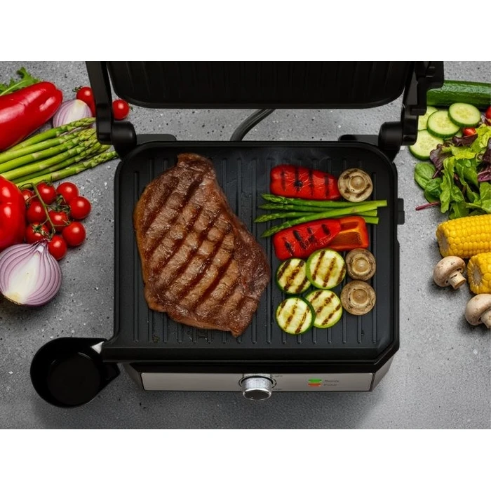 ELDOM GK200 GRILO Contact Grill 2000W, Stainless Steel / Black