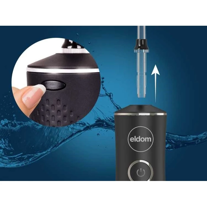 ELDOM Irrigator RY200C Black - Cordless Oral Water Flosser