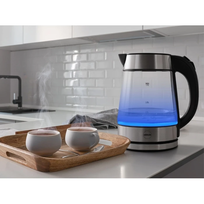 Eldom Ketty C420 Γυάλινος Ασύρματος Βραστήρας 1.7 L 2200 W