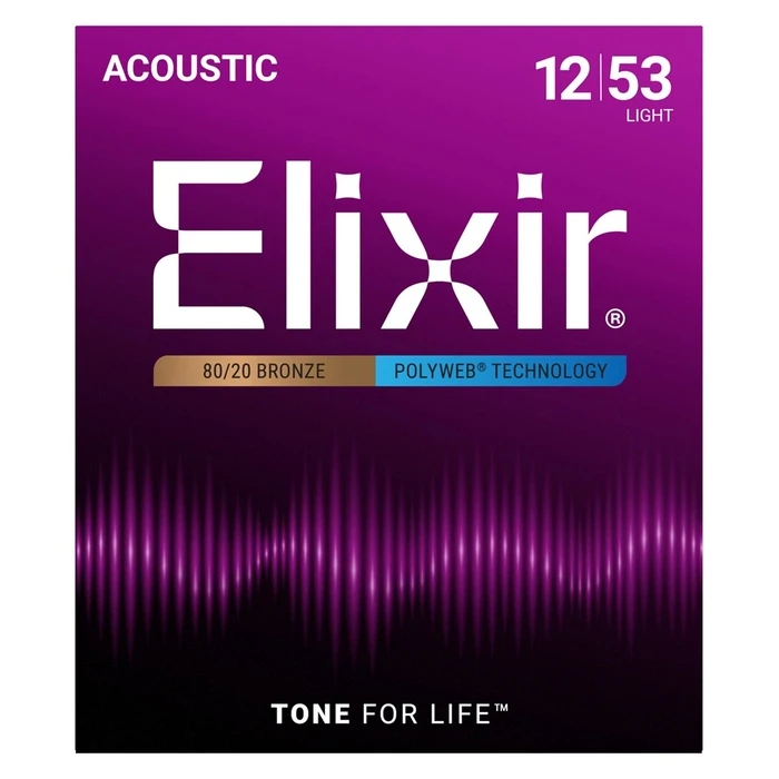 Elixir 11050 Light (12-53) PW - χορδές ακουστικής κιθάρας (6 τεμ.)