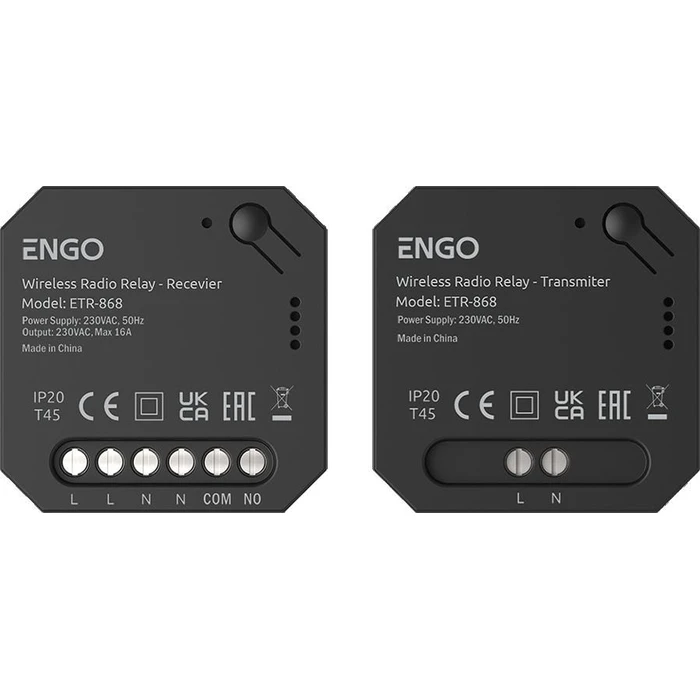 EngoLink ETR-868 Wireless Relay Kit (Transmitter + Receiver)