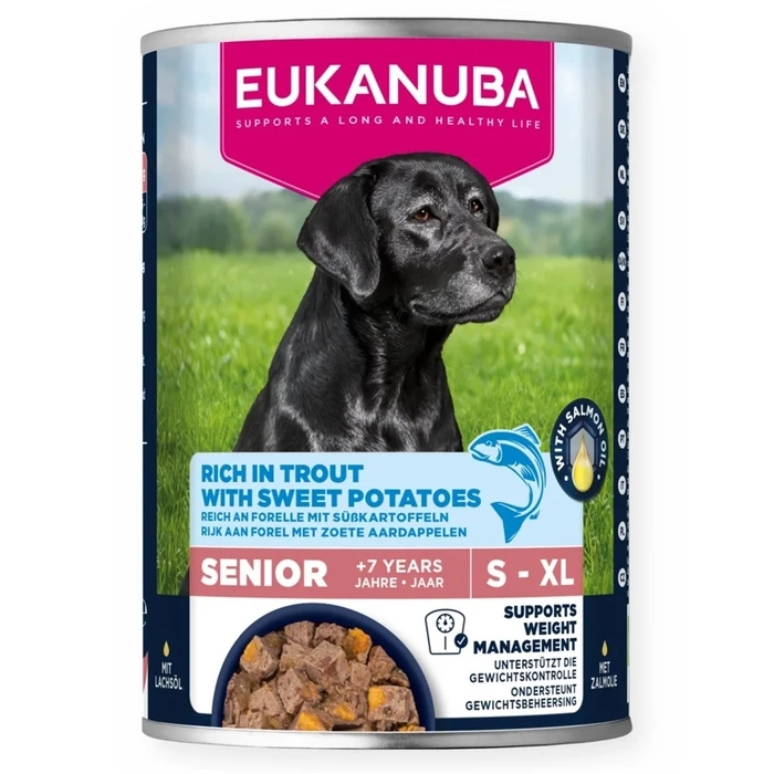 EUKANUBA Life Care Senior Rich in Trout με γλυκοπατάτες - Υγρή τροφή για σκύλους 400 g
