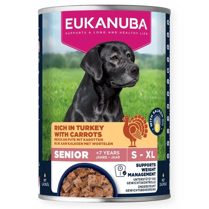 EUKANUBA Life Care Senior με γαλοπούλα και καρότα - Υγρή τροφή για σκύλους - 400 g