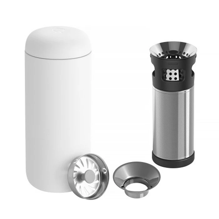 Fellow Carter Move Mug — Thermal mug with tea infuser 473 ml, White