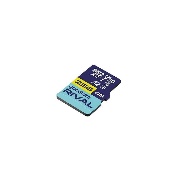 GOODRAM RIVAL M2AA 256 GB microSDXC V30 A2 UHS-I U3 with SD adapter (Blue)