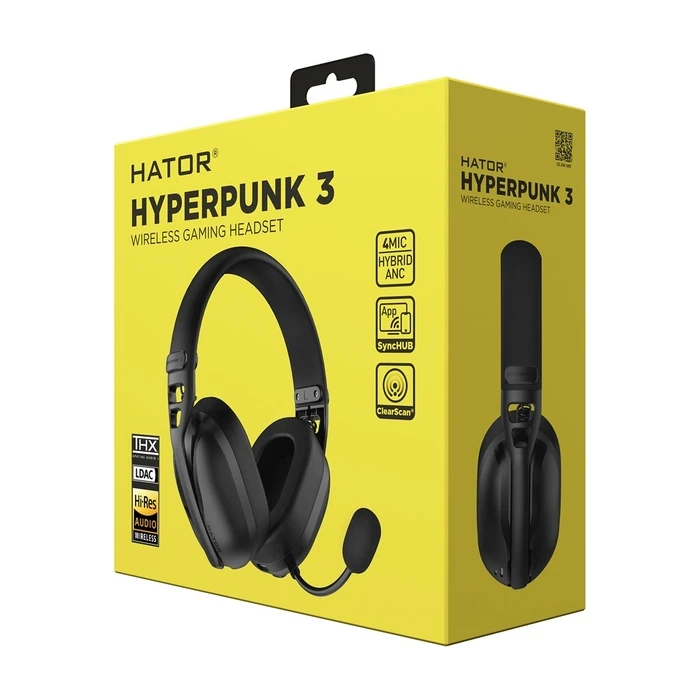 HATOR Hyperpunk 3 Ασύρματο & Ενσύρματο Gaming Headset (USB-C / USB-A, Bluetooth 5.4)