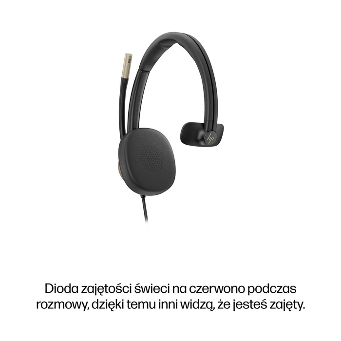 HP Poly Mission 815 Μονοκαναλικό Ενσύρματο USB Headset - Μαύρο