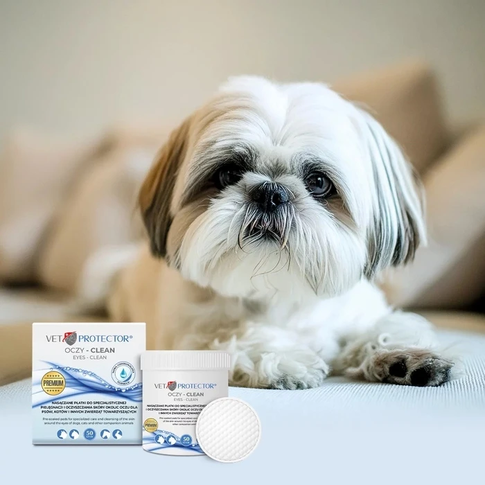 JM SANTE Vet Protector Eyes Clean - Μαντηλάκια ματιών για κατοικίδια, 50 τεμ.
