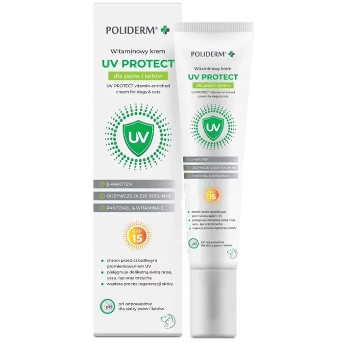 JM SANTE Poliderm UV Protect cream for dogs and cats, 15 ml