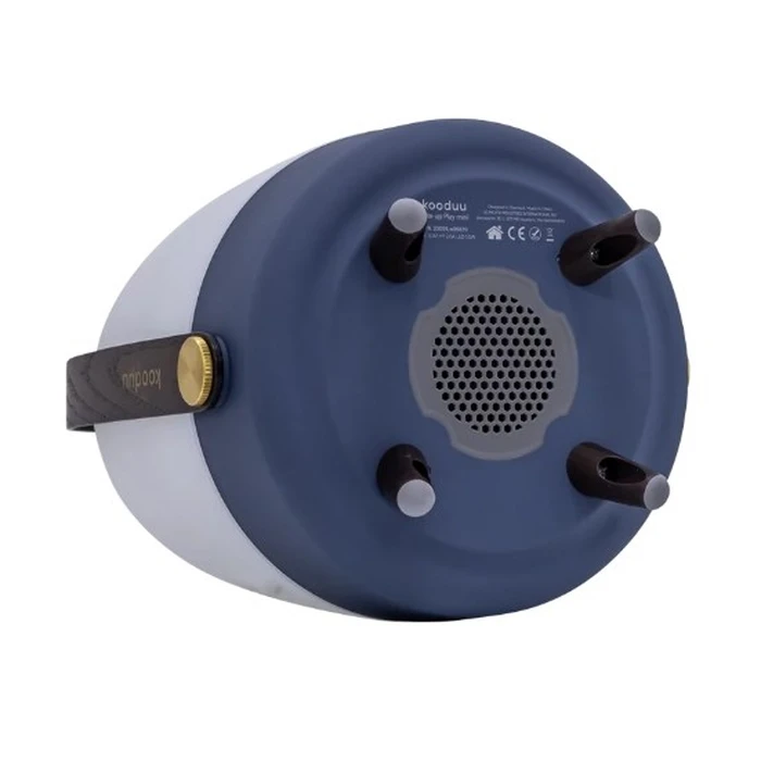 Kooduu Lite-up PLAY Mini Mono φορητό ηχείο με φως - Μπλε / Λευκό / Ξύλο, 8 W