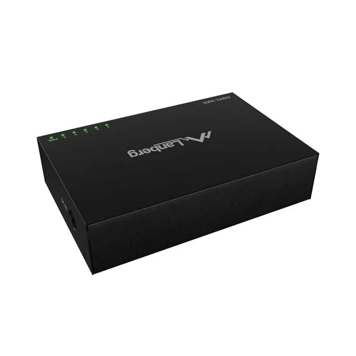 LANBERG DSM1-1005 5 θυρών Unmanaged Gigabit Ethernet Switch (Desktop) - Μαύρο