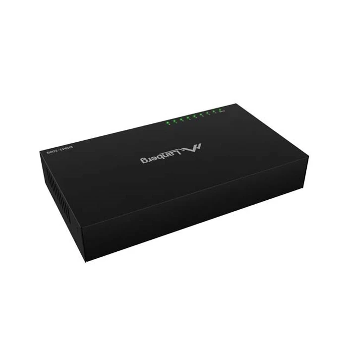 LANBERG DSM1-1008 8θυρών Unmanaged Gigabit Ethernet Switch Desktop (μεταλλική θήκη) - LAE