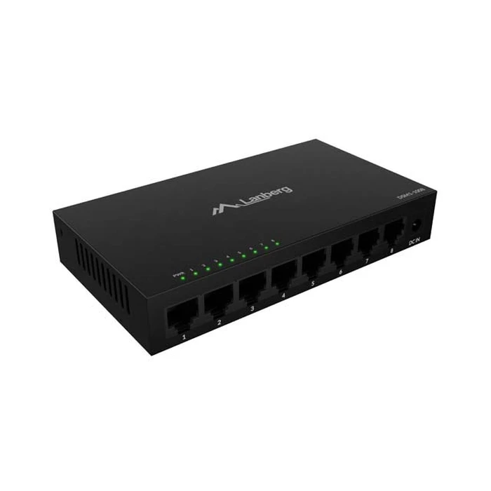 LANBERG DSM1-1008 8θυρών Unmanaged Gigabit Ethernet Switch Desktop (μεταλλική θήκη) - LAE