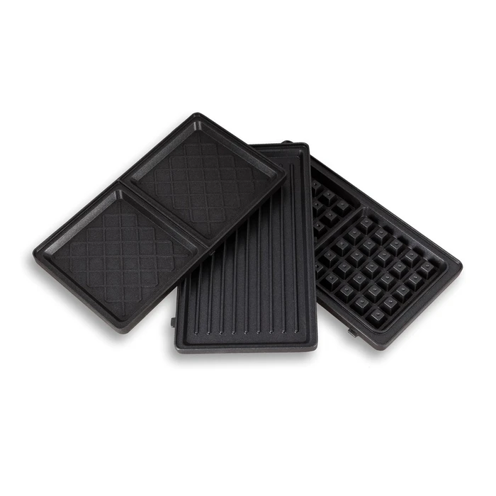 Lauben 3-σε-1 Τοστιέρα 900W — Σάντουιτς / Βάφλα / Grill, Λευκό (LBNSM900WW)