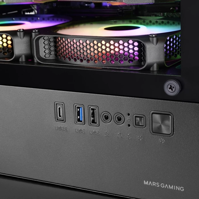Mars Gaming MCVECTOR Mini Tower Θήκη Υπολογιστή - Μαύρο