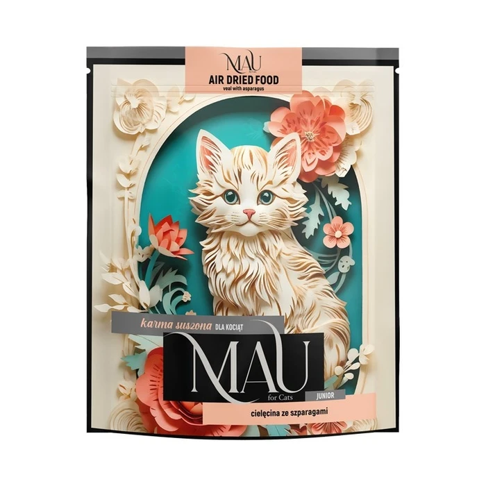 MAU Air Dried Junior Veal with Asparagus - Dry Cat Food - 700 g (Dolina Noteci)