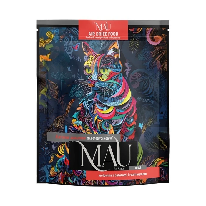 MAU Air-dried Beef with Sweet Potatoes and Rosemary - Dry Cat Food - 700 g | Dolina Noteci