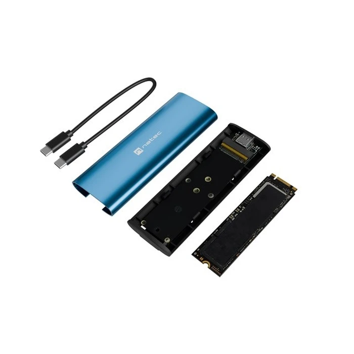 Natec RHINO M.2 NVMe Lite εξωτερική θήκη SSD USB-C 3.2 Gen 2 Horizon Blue