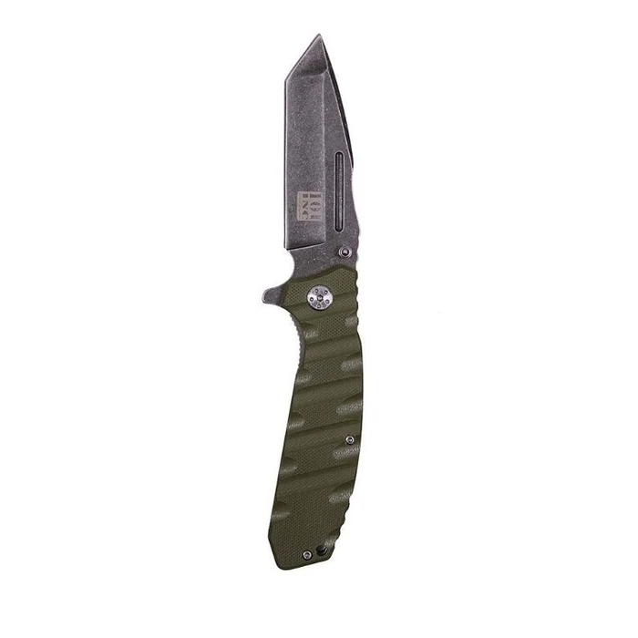 Nó Stealth Stonewashed Tanto 101 INC Green - Foldable Survival Knife