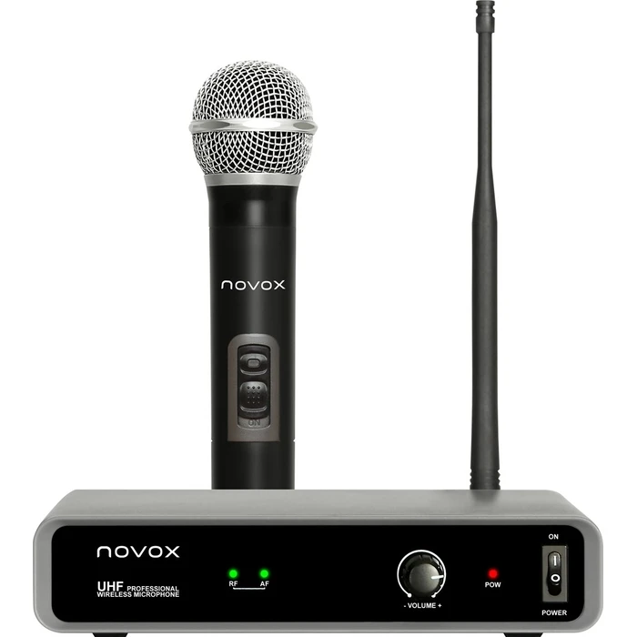 Novox Free H1 - Wireless set with handheld microphone, Black