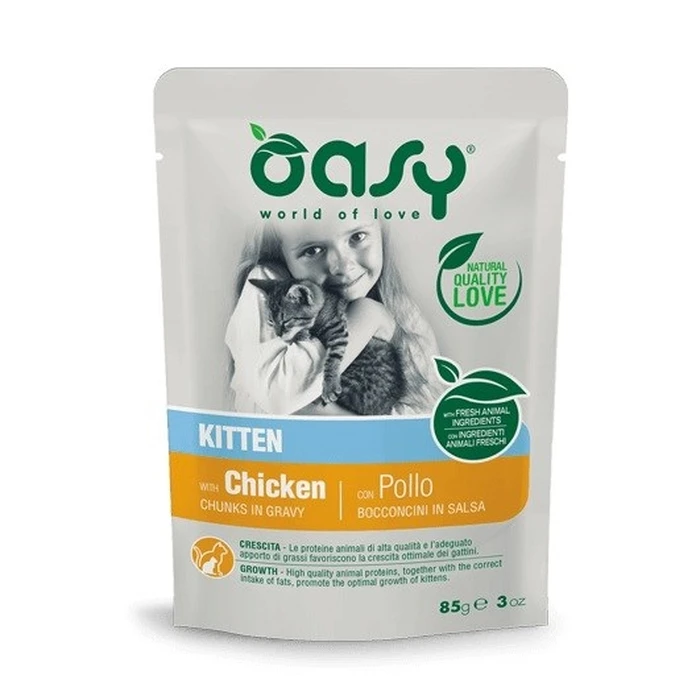 OASY Chunks σε σάλτσα Kitten με κοτόπουλο - 85 g