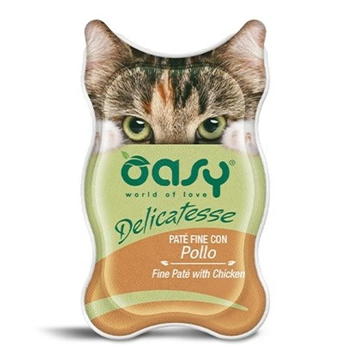 OASY Delicatesse Fine πατέ με κοτόπουλο - υγρή τροφή για γάτες - 85 g