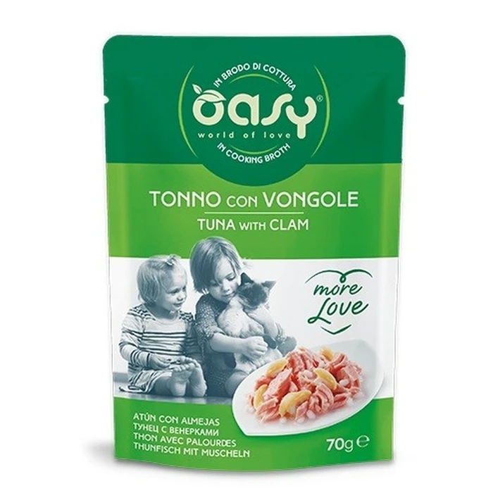 OASY More Love Τόνος με Μύδι - Υγρή Τροφή για Γάτες - 70 g