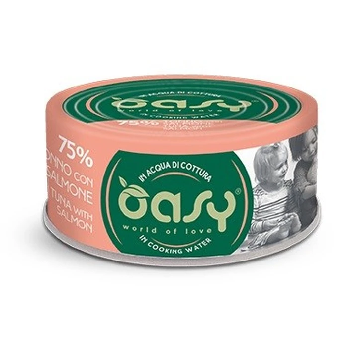OASY More Love Τόνος με Σολομό - Υγρή τροφή για γάτες - 70 g