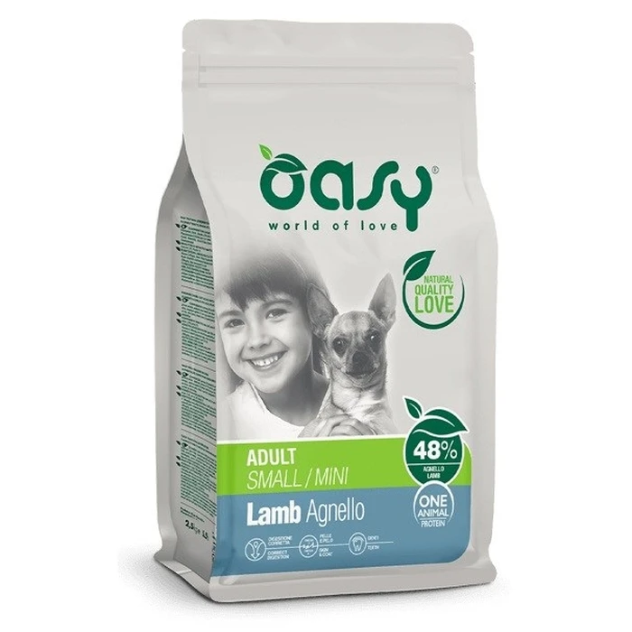 Oasy One Animal Protein Adult Small/Mini Lamb Dry Dog Food, 2.5 kg