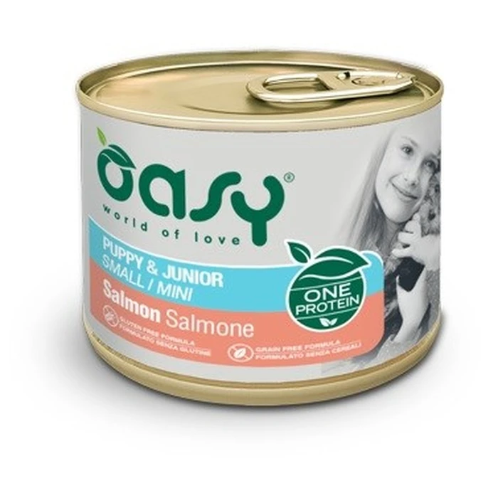 OASY One Protein Puppy & Junior Small/Mini Σολομός - Υγρή Τροφή για κουτάβια & νεαρούς σκύλους μικρών φυλών - 200 g