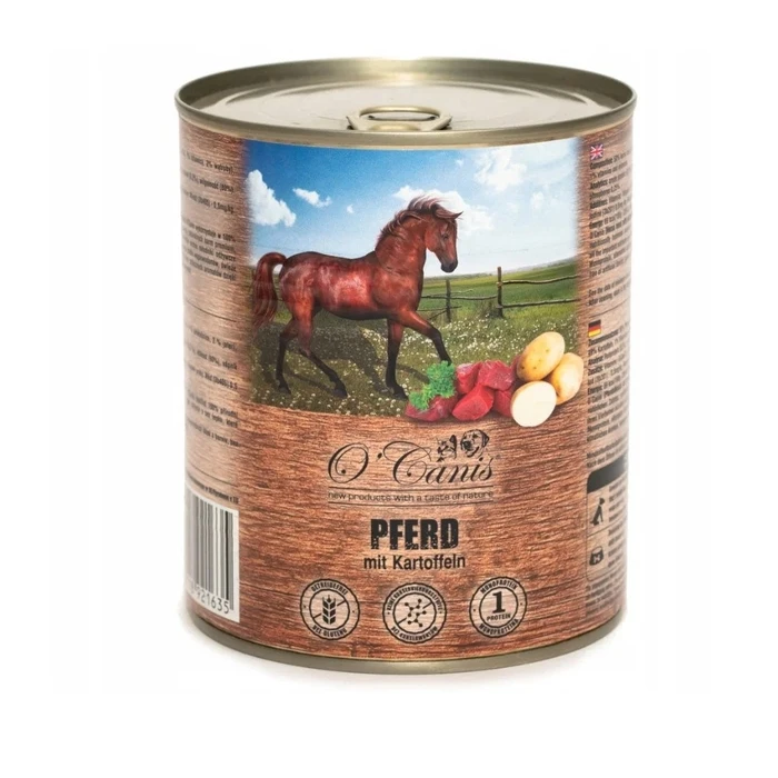 O'CANIS Horse Meat with Potatoes - Wet Dog Food - 800 g